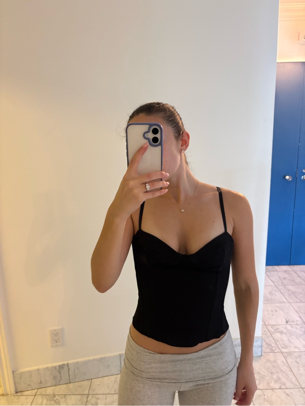 Aritzia Black Bustier Crop Top - Small - Picture 4 of 4